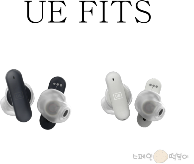 UE FITS 얼티밋 이어 블루투스 이어폰, 그레이