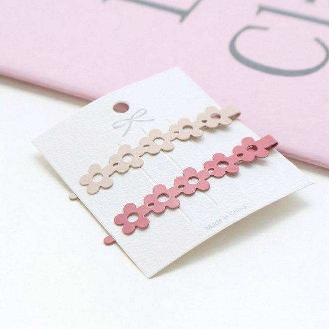 MESSA 데일리 블룸 플라워 실핀 여아실핀 옆머리실핀 꽃실핀