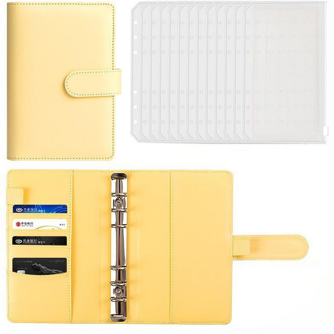 Skansol 똑똑한 절약생활 현금 바인더, 1개, 옐로우