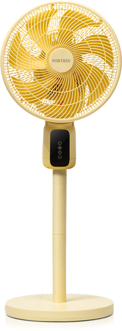포트리 에어 써큘레이터 3d 자동 입체회전 저소음 스탠드 선풍기, 버터