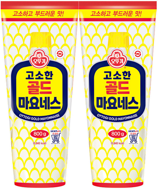 오뚜기 고소한 골드 마요네스, 800g, 2개