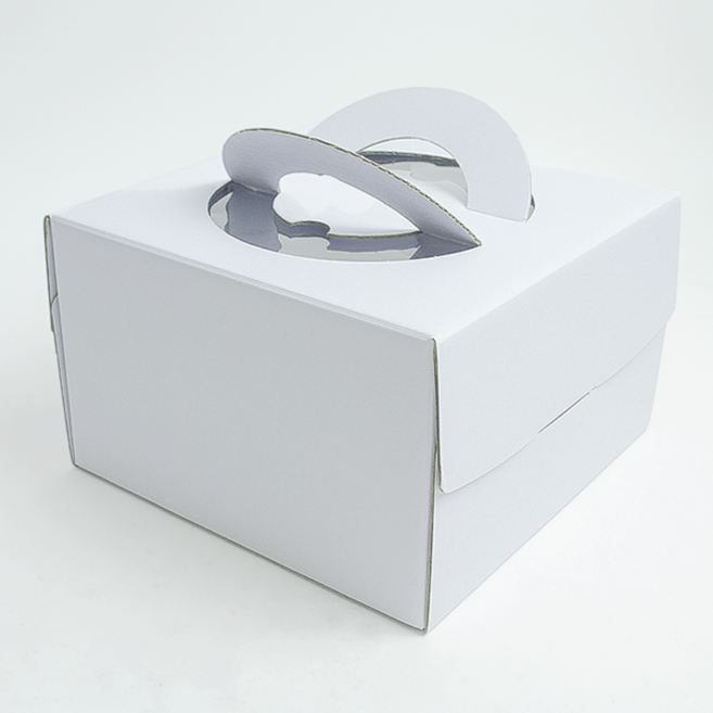 원형 케이크박스 1호/2호 (13cm) 화이트 10개/50개, 50개