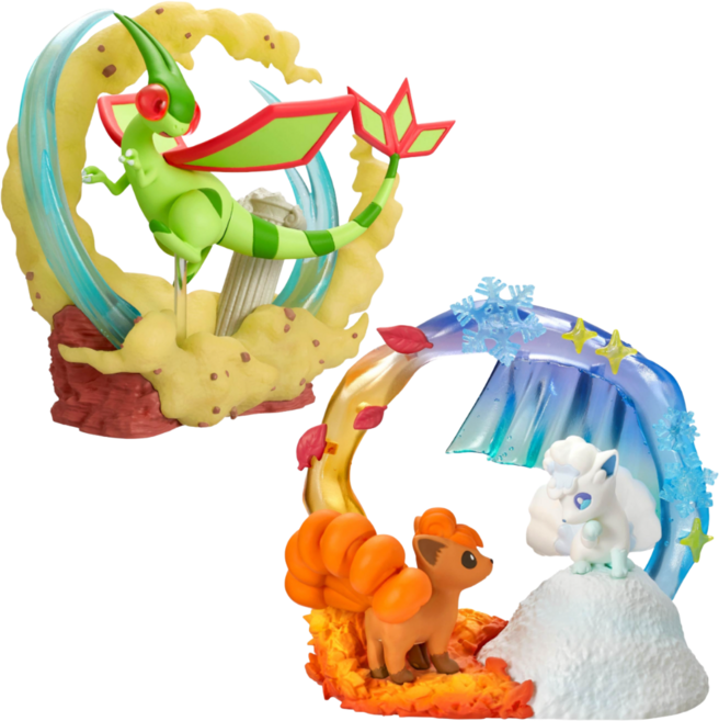 포켓몬스터 피규어 서큘러 디오라마2 식스테일 알로라 플라이곤, 1개