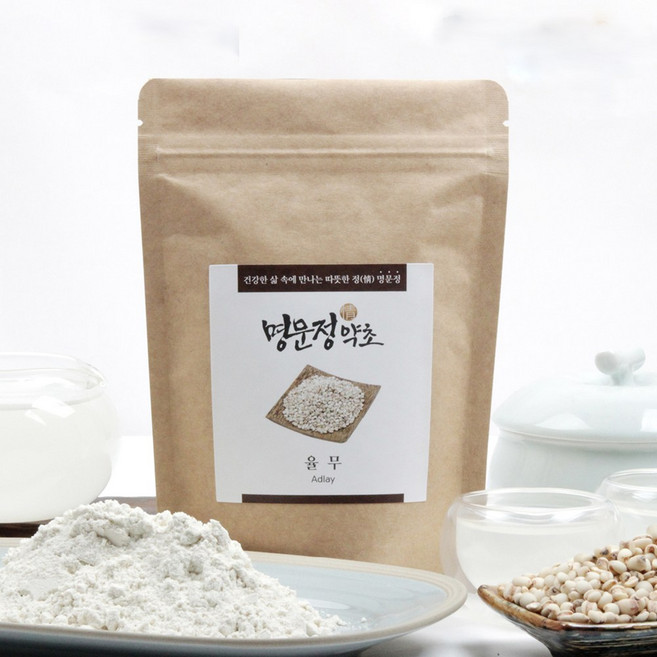명문정약초 율무가루 의이인 생 율무 가루팩 국산, 200g, 1개