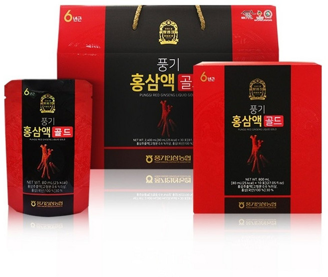 풍기인삼농협 황풍정 풍기홍삼액골드 80ml 30개입 1개, 30개