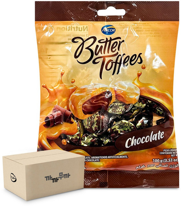 아코르 버터 토피스 초코 100g 마성의 카라멜, 30개