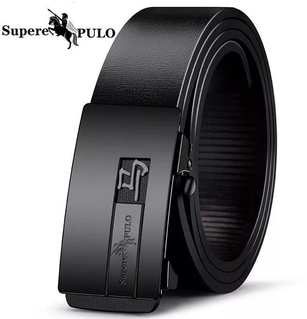 保羅 經典款 自動扣 牛皮皮帶