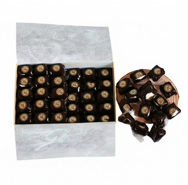 단지청 인진쑥 엿 갱엿 60개세트 600g 조청 수제엿 명절 설 선물, 1개, 1g