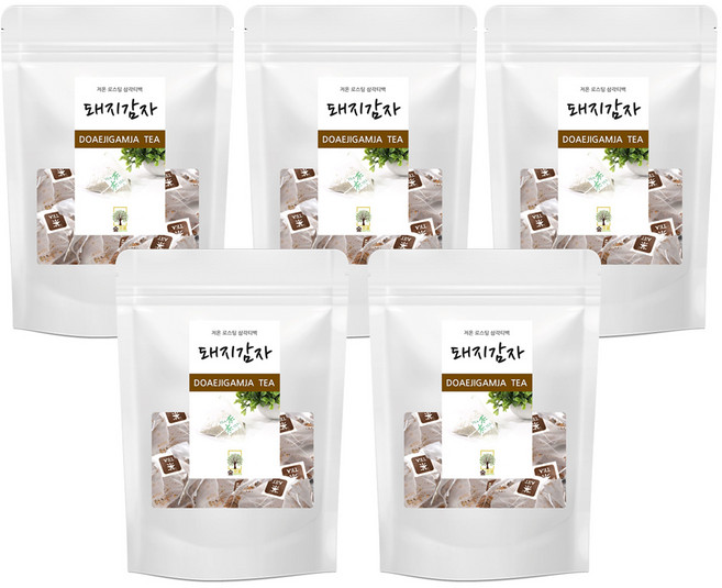 돼지감자차 25티백 숲으로허브 삼각티백, 1g, 25개입, 5개