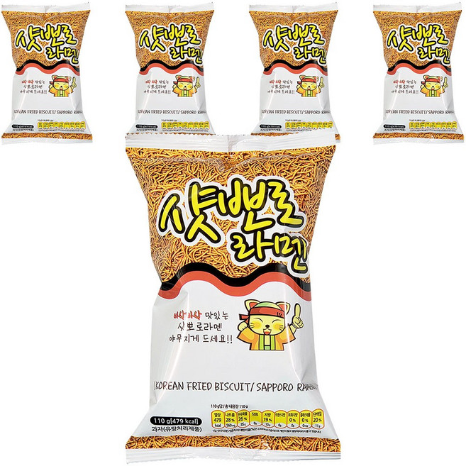 샷뽀로 라멘, 110g, 5개