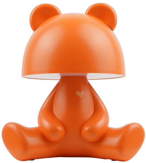 덱스탑 곰돌이 조명 무선 감성 무드라이트 감성 무드등 수유등 취침등 집들이, 오렌지 곰돌이