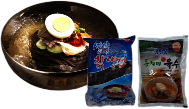 농민식품 설악 칡냉면 세트(설악 칡냉면 + 동치미육수 )/가정용 냉면세트, 10개, 2kg