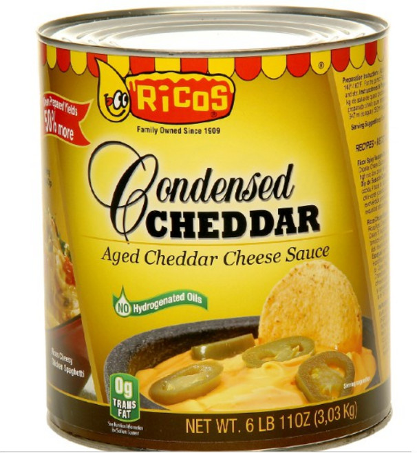 Ricos 切達起司醬 濃縮起司醬 3.03kg, 1個