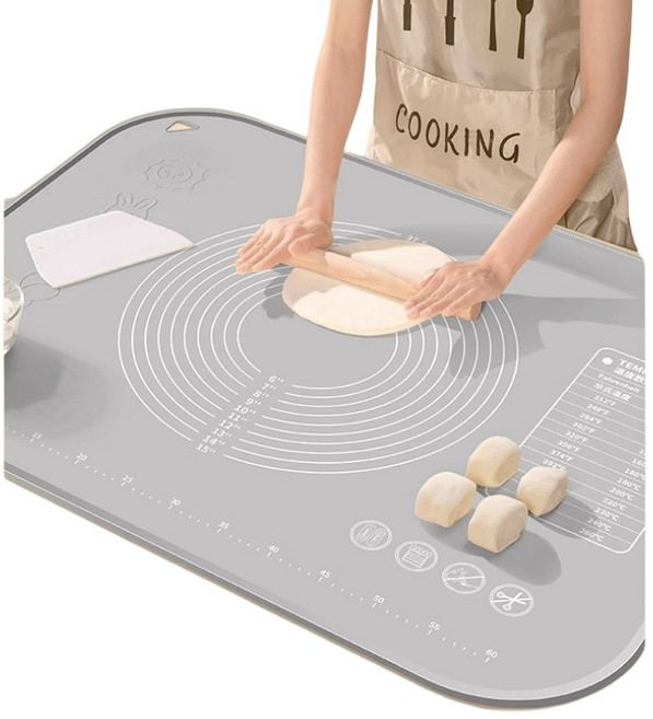 주방용 실리콘 반죽매트 두껍게 하다, 1개