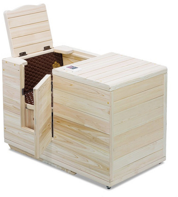 국내제작 건식 원적외선 편백 반신욕기(의자 선택형) / 피톤치드 편백나무 부모님 효도선물, GSN-1308 게르마늄(등받이/의자)