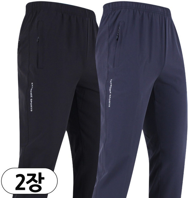 2장 남성 WD 워라벨 901 스판 트레이닝 남자 밴딩 바지 운동복 외출복 M~5XL 빅사이즈 B1514