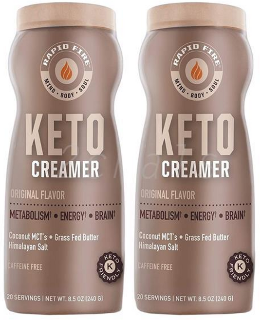네래피드 파이어 케토크리머 MCT오일 기버터 액상 커피프림 () Rapid Fire Ketogenic Creamer, 2세트, 240g