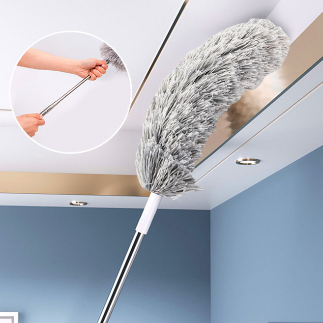 방구석닷컴 천장 장대 먼지털이-길이조절 먼지제거기 떨이, 02.본품, 1개