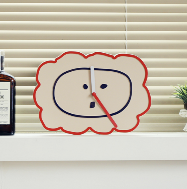 삡삡 미드센츄리 무소음 벽시계, 라이언