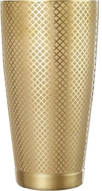 바플라이 다이아몬드 격자 셰이커 세트 골드 도금, 28 oz, Gold, 1개