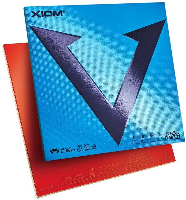 엑시옴(XIOM) 공식 본사 직영 탁구 러버 베가(VEGA) 인트로, 흑색, 1개