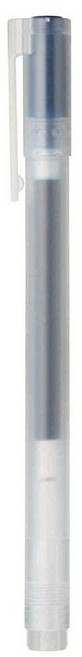 MUJI - 0.5mm 블루 블랙 스무스 젤 잉크 볼펜 (10개) 283192, 블랙, 블루 블랙, 1개