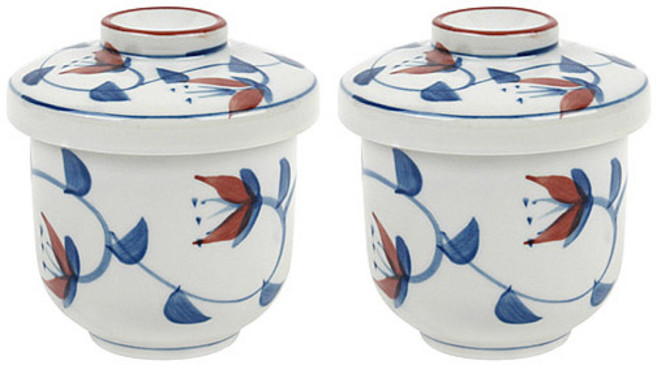 꿈꾸는 키친 일본식 계란찜 그릇 차완무시 하나야 2P, 1세트