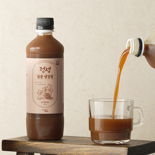 국내산 안동 생강청 생강차, 4개, 1개입, 620g