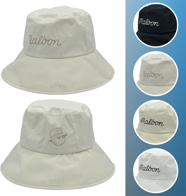 말본 모자 방수 버킷햇 벙거지, 1개, 02.아이보리