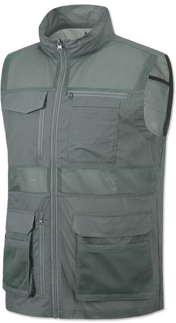 [더 가벼워진 다용도 워크웨어]남성 멀티포켓 수납 망사조끼 안전조끼 등산조끼 작업 조끼 MBVM404 (95~110)