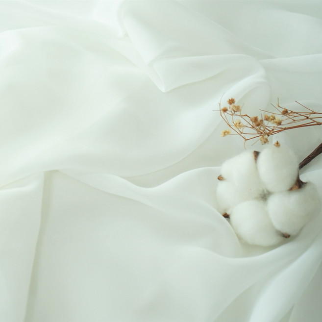 패브릭몰 빅사이즈 얇은쉬폰 대폭 반투명 차르르 쉬폰원단 커튼 촬영용 의류용, 화이트, 1개