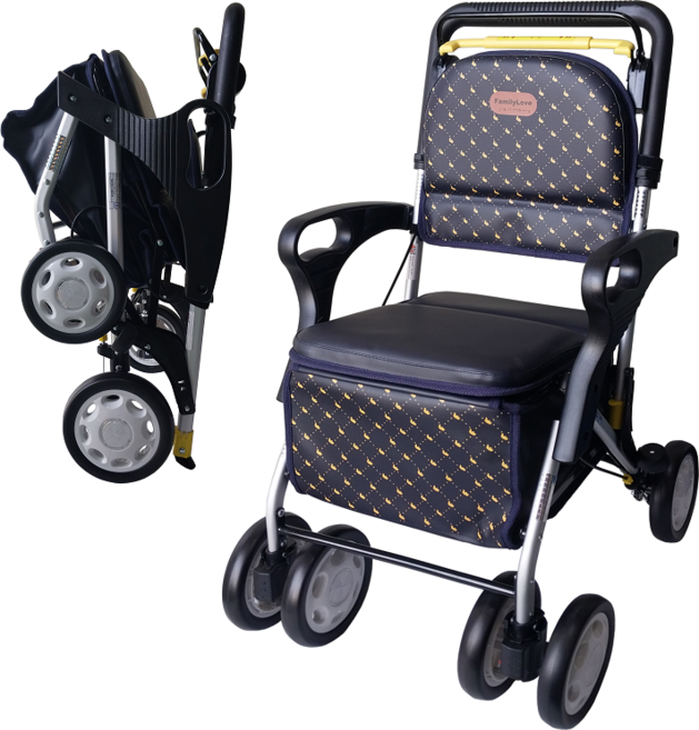 탑메디칼 노인 성인용 보행기 실버카 할머니유모차, 1개, 1개