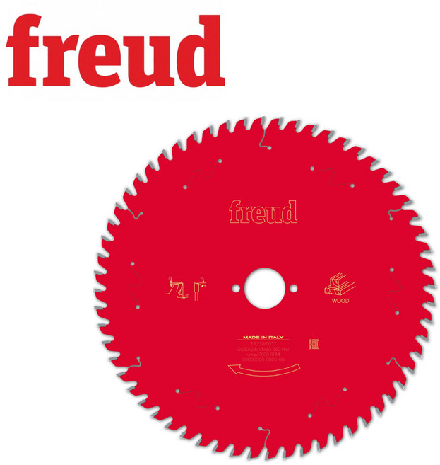 프레우드 원형톱날 FR23W003T ATB T형 10인치 목재용 250x30x60Tx1.8