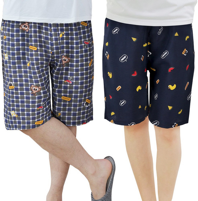 펜콧_인견(레이온) 5부 파자마 바지 2P