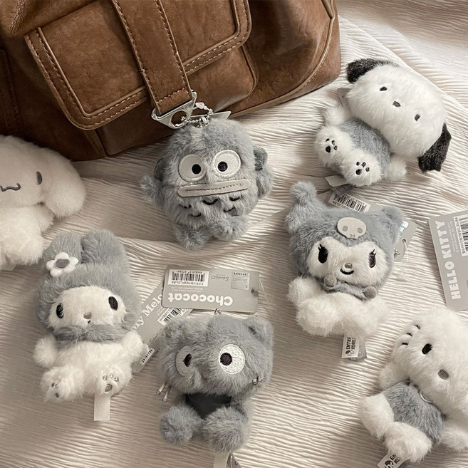 모노톤 산리오 인형 가방고리 키링