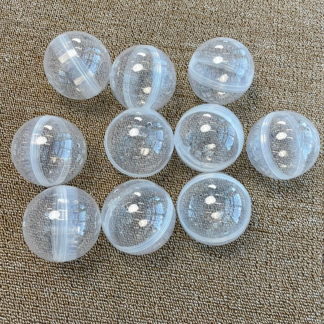 뽑기캡슐 10개세트 불투명 반투명 투명 추첨볼 원형 45mm 55mm 65mm, 10개, 45mm투명