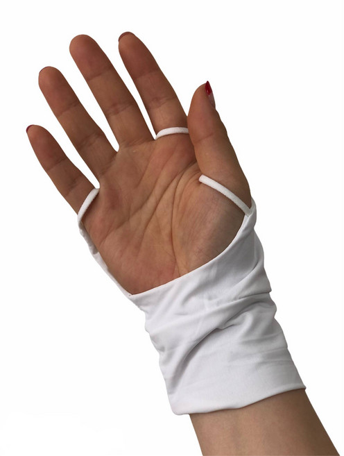 골프 손등 토시 장갑 오른손 자외선 UV 차단 냉감 헬로버디, 손등토시 화이트(오른손)