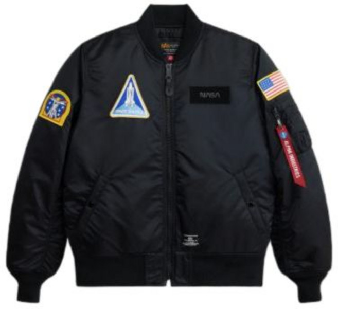 알파인더스트리 ALPHA INDUSTRIES 나사 MA-1 플라이트 자켓 GEN II 블랙 매장정품 193046