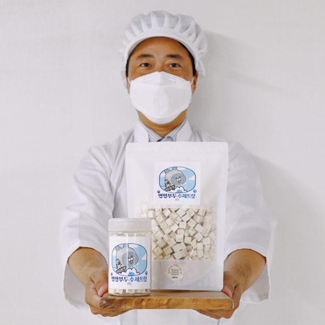 [펫502] 연안부두 대용량 북어트릿 100g 동결건조 수제간식 미니 큐브 트릿, 1개, 북어