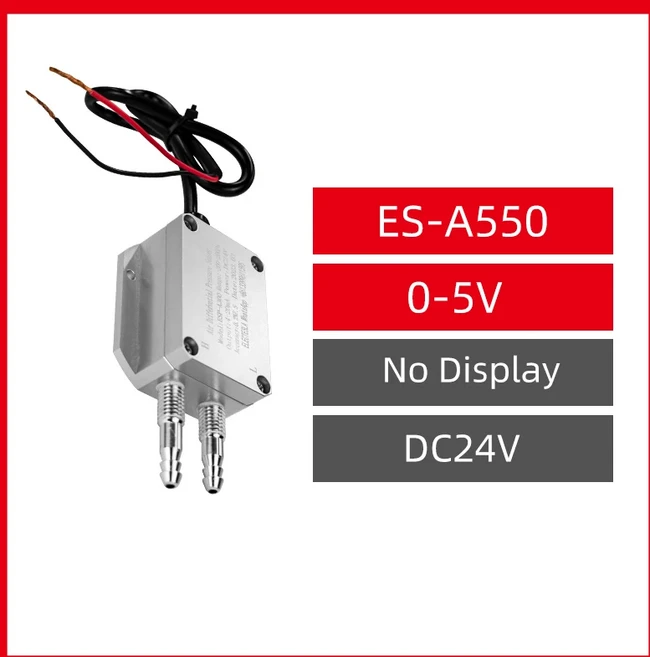 디스플레이 없음/ LCD 공기/가스/풍압 차압 센서 4-20mA 0-10V RS485 송신기, 01 빠른, 17 -200-200Pa, 06 DC0-5V