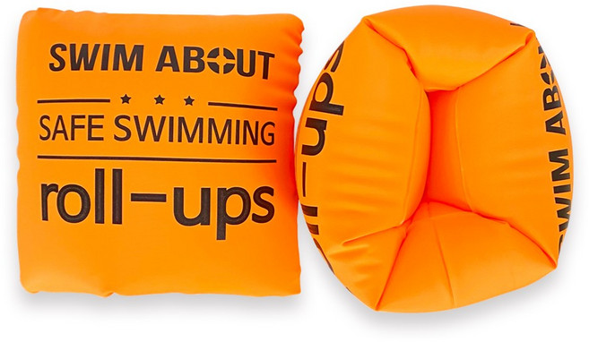 스윔어바웃 롤 업 암링 튜브, 롤업 암 링-오렌지 (RA04), 1개