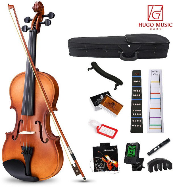 위고뮤직 HUGO-VM4 바이올린 연습용 입문용 교육용 풀셋, 1개