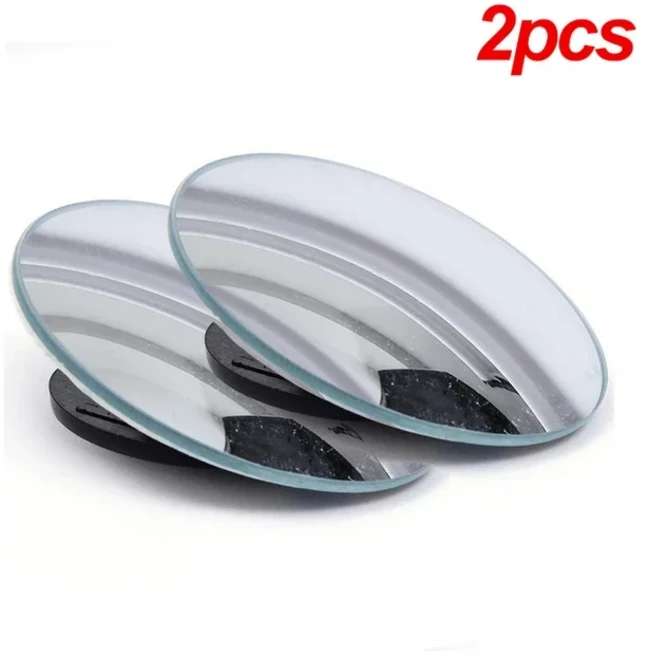 호환 차량 사각지대 거울 360 도 회전 프레임리스 보조 백미러 자동 바이크 오토바이 광각 섹터 미러 2 개, 02 2pcs