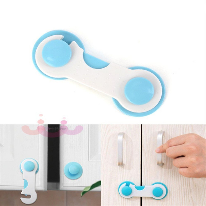 에버템즈 부착식 싱크대 서랍장 문열림방지 안전잠금장치 아기문열림방지 도어잠금장치 서랍장열쇠잠금장치, 화이트