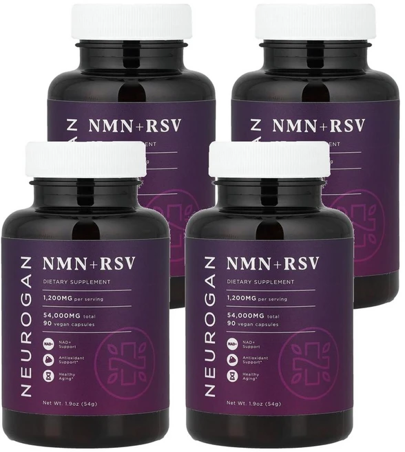 뉴로간 헬스 NMN 플러스 RSV Neurogan Health NMN + RSV 90정, 4개 - 쿠팡