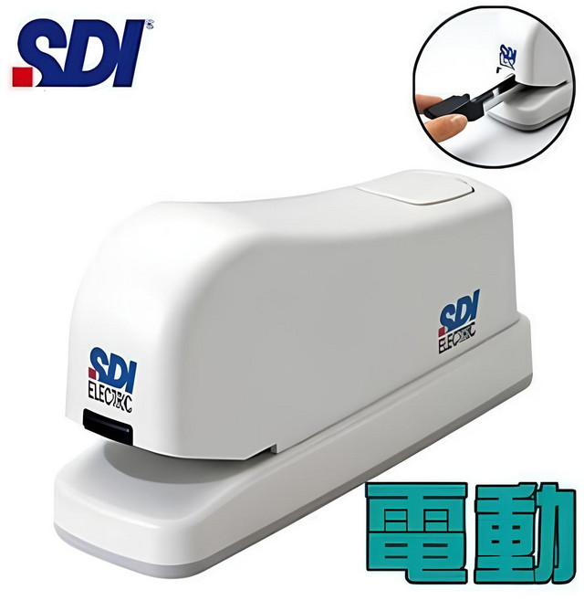 SDI 自動電動訂書機 NO.1170B, 白, 1個