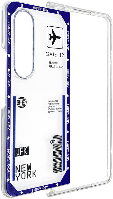 더조은셀러 갤럭시Z 폴드4 케이스 보딩패스 비행기표 티켓