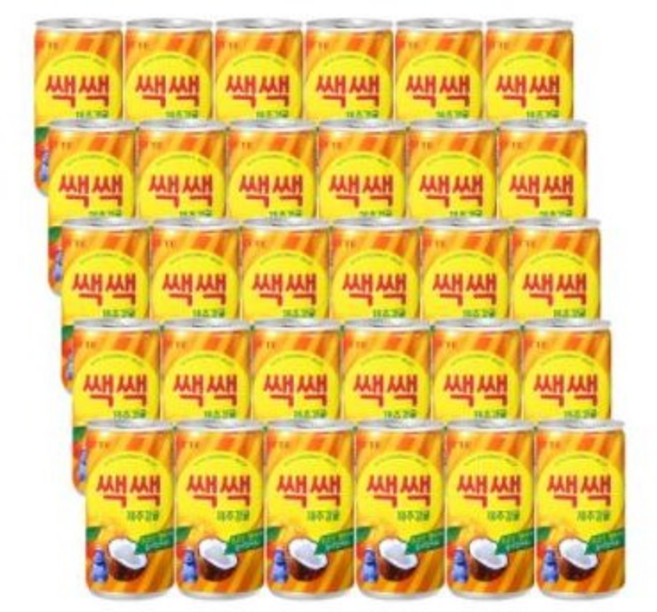 롯데칠성음료 쌕쌕 제주감귤 음료, 180ml, 200개