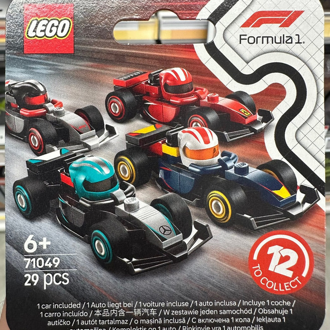 레고 미니피겨 71049 F1 소장용 레이스 카, 1개