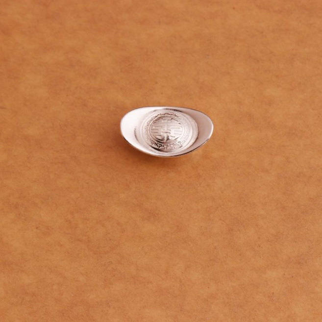 순은 광택 고법 은괴 장식품 투자 복 소형 은화, 3g 럭키 글로시